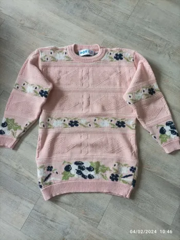 Pull mi-long vintage 38