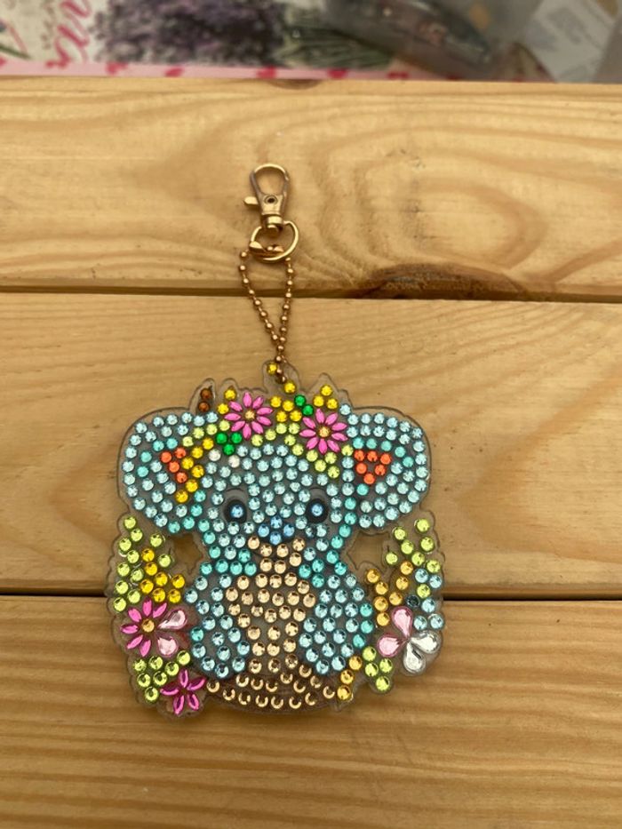 Porte clé recto/verso koala 🐨 en Diamond painting - photo numéro 3