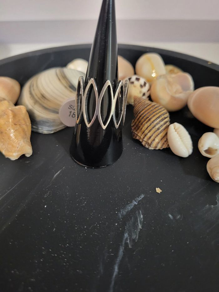 Bague acier inoxydable neuve Taille 57 - photo numéro 2