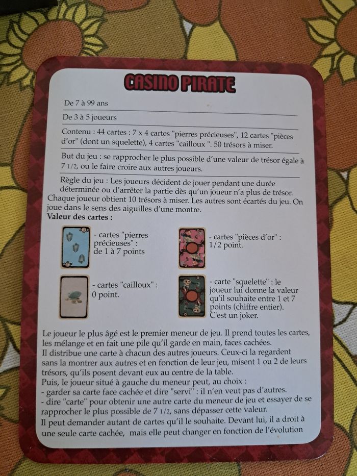 Jeu casino pirate Djeco - photo numéro 3