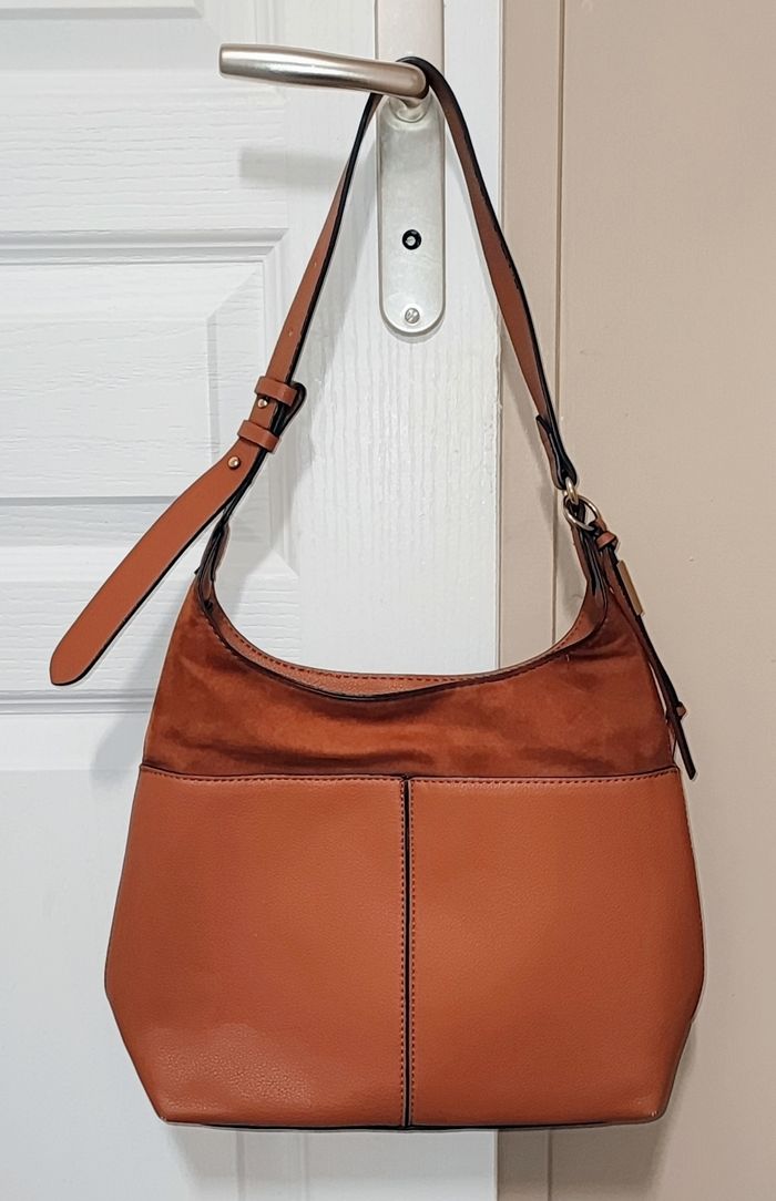 💋 Sac à main épaule - Synthétique - Camel 💋