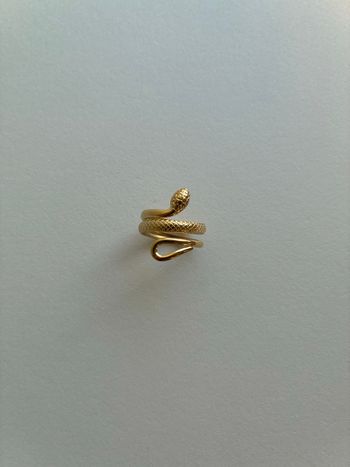 Bague serpent épaisse ajustable en acier inoxydable 316L