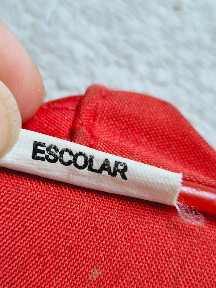 Trousse rouge vintage fihlieaf escolar - photo numéro 5