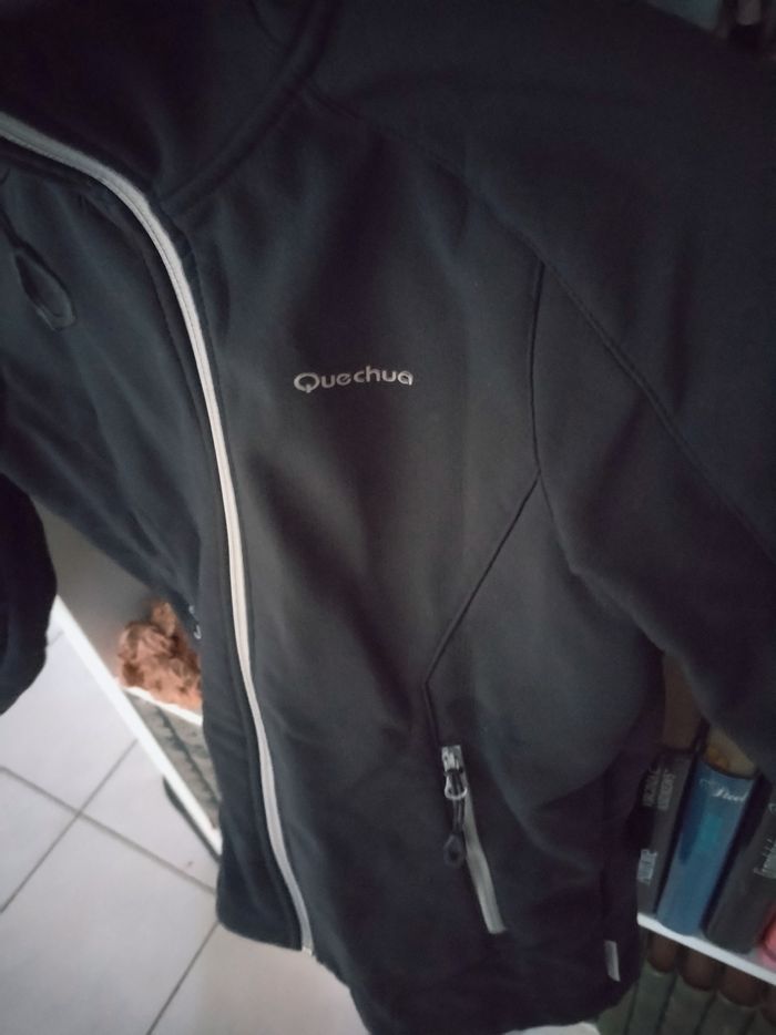 Veste imperméable chaude intérieur polaire "Quechua" en parfait état - photo numéro 8