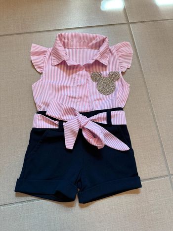 Combi short fille 1 an (12 mois)