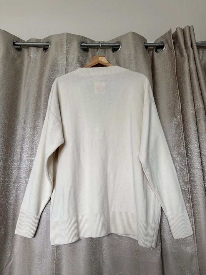 Gilet cardigan IKAO Paris crème - Taille M - Neuf avec étiquette - photo numéro 6