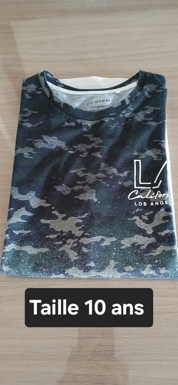 Tee-shirt garçon manches courtes, Taille 10 ans marque Primark - photo numéro 1