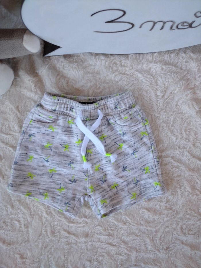 Short Garçon 3 mois Palmier In Extenso - photo numéro 2