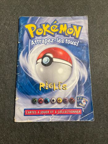 Livret Règles Pokémon Attrapez les Tous Set De Base 1999