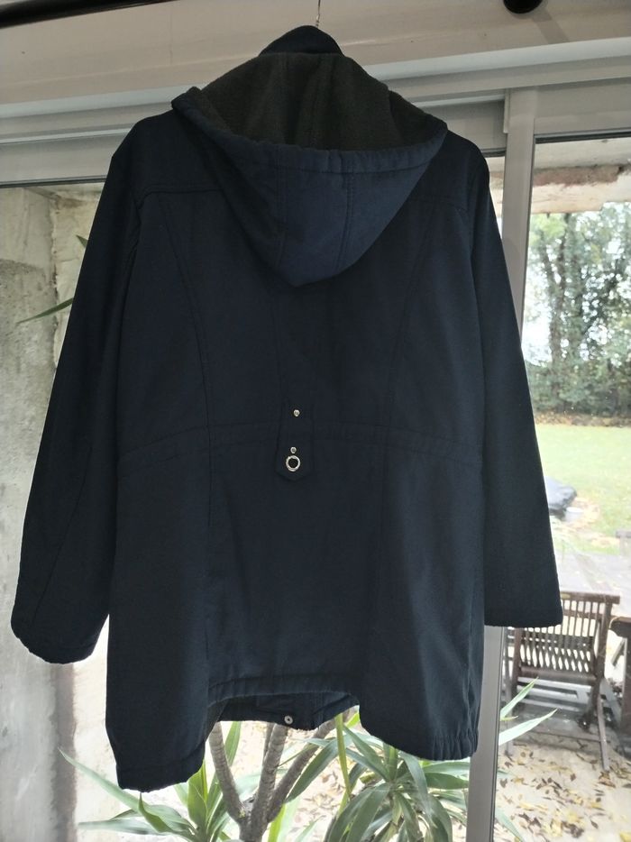 Parka doublée bleu marine- 46- SATURNE - photo numéro 3