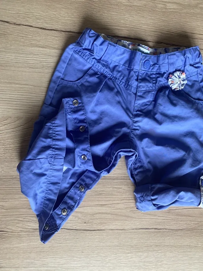 Pantalon été vertbaudet fille taille 12 mois - photo numéro 4