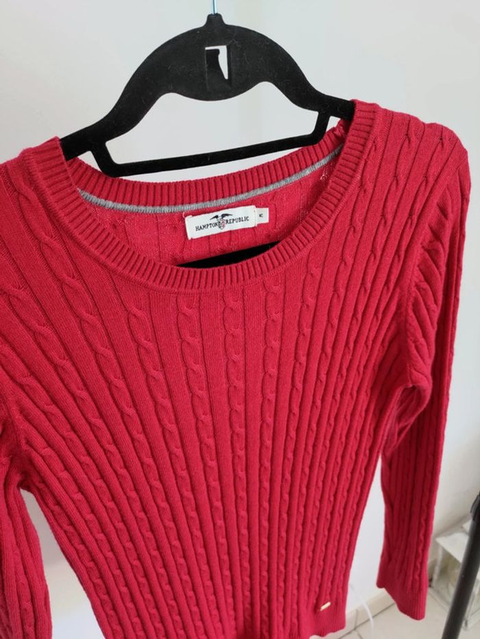 Hampton Republic pull rouge M - photo numéro 3