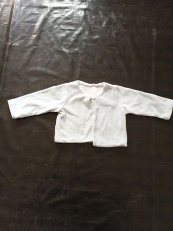 Gilet doux effet velour bleu très clair