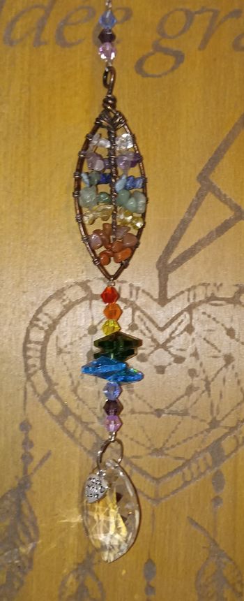 Attrape soleil feuille colorée 