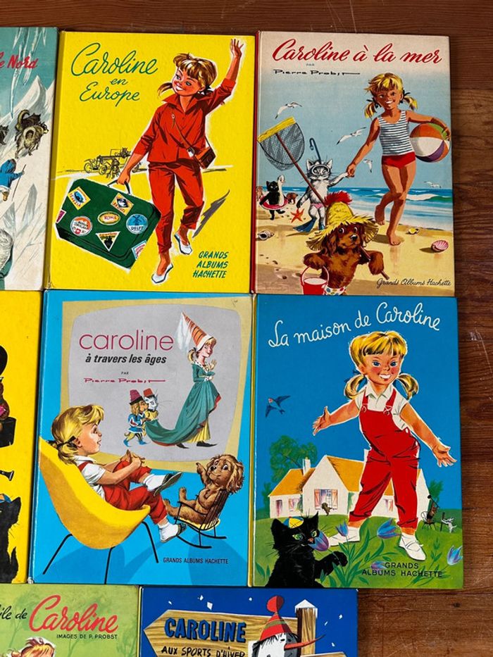 Lot de 8 Grands Albums Hachette anciens livres Caroline Pierre Probst bd vintage - photo numéro 3