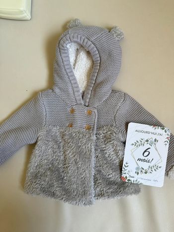 Veste fourrée 6 mois