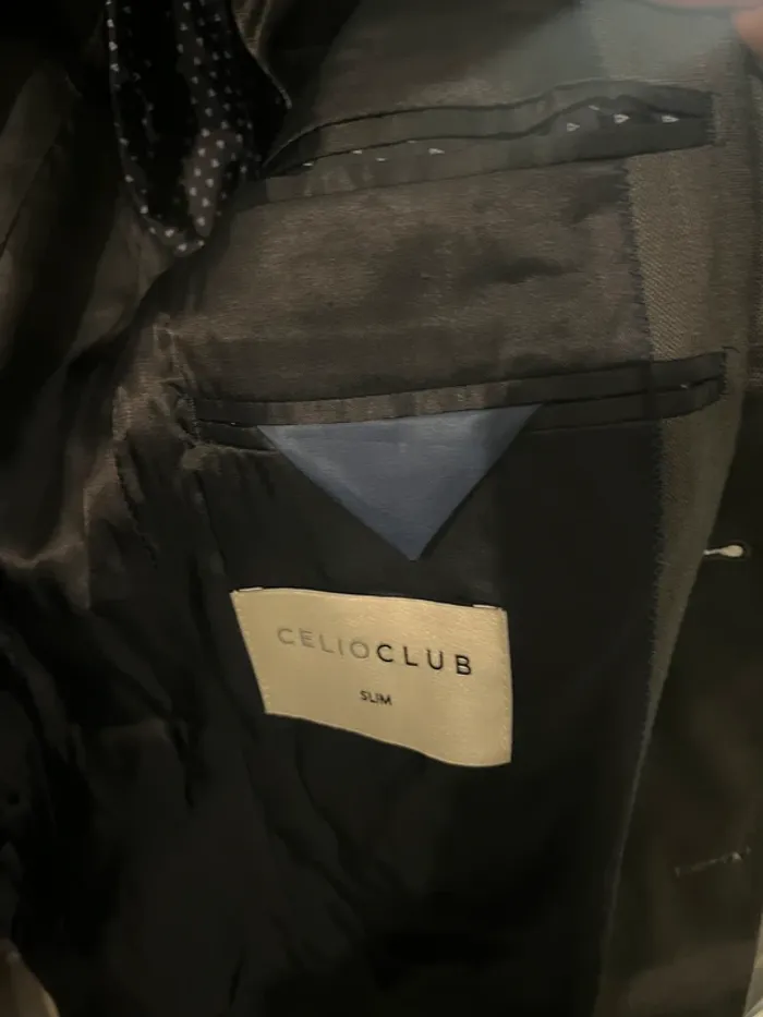 Veste de costume grise Célio Slim Taille 46 - photo numéro 3