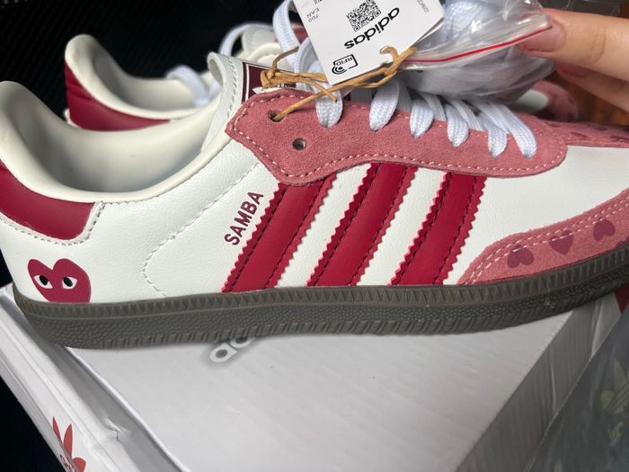 adidas x comme des garçons samba cœur - photo numéro 3