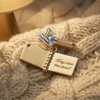 Charm Pendant Bridgerton Carnet de Bal et Crayon