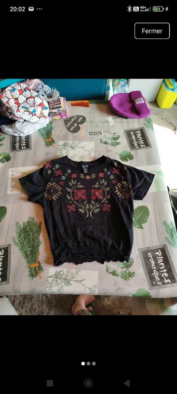T shirt fleuri 