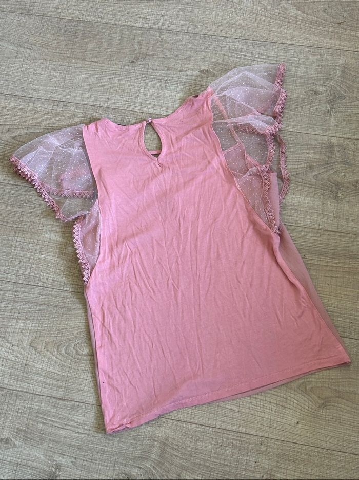 Blouse rose à manches courtes Naf Naf taille S comme neuve - photo numéro 8