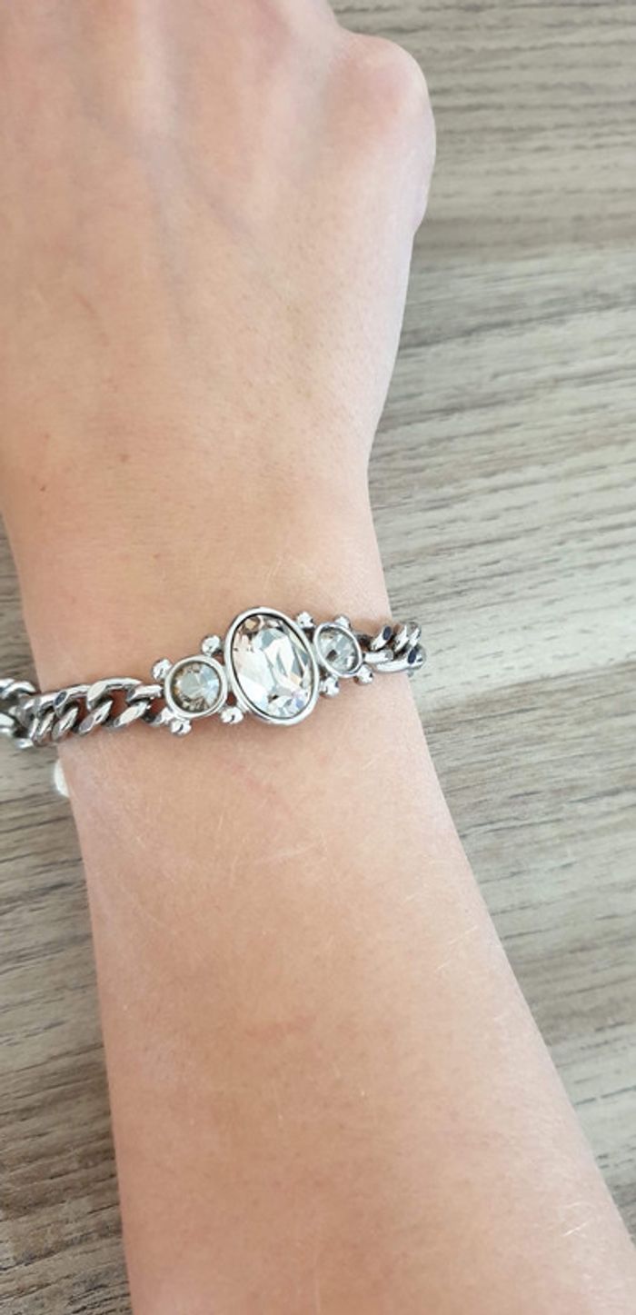 Bracelet strass et argent