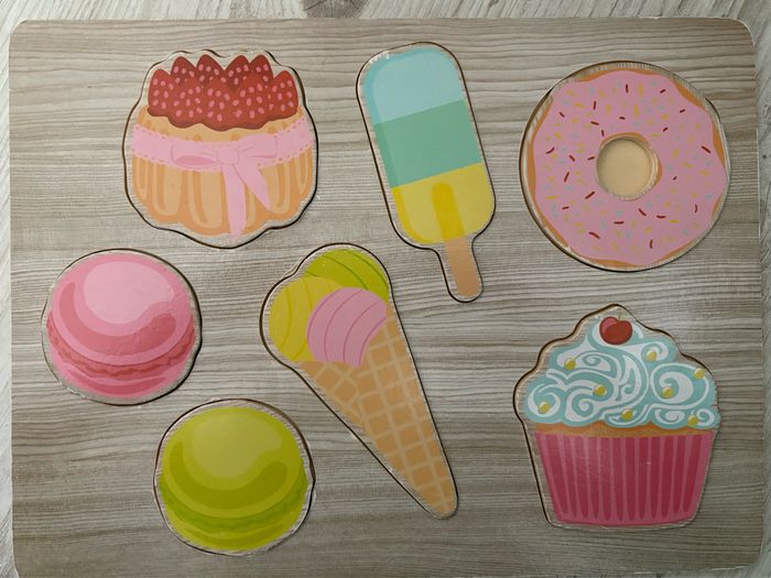 Puzzle glacé en bois