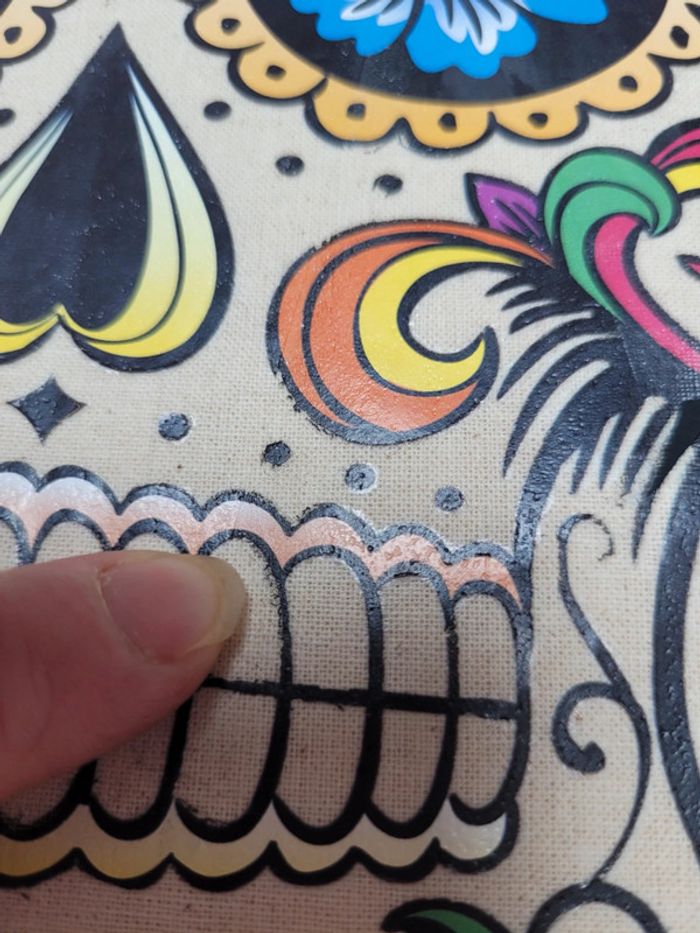 tote bag tête de mort - photo numéro 4