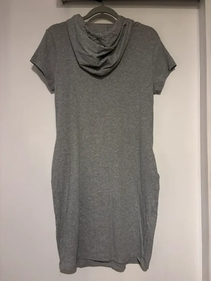 Robe sweat à capuche gris chiné 💎 C.M Mode - Taille S/M - photo numéro 5