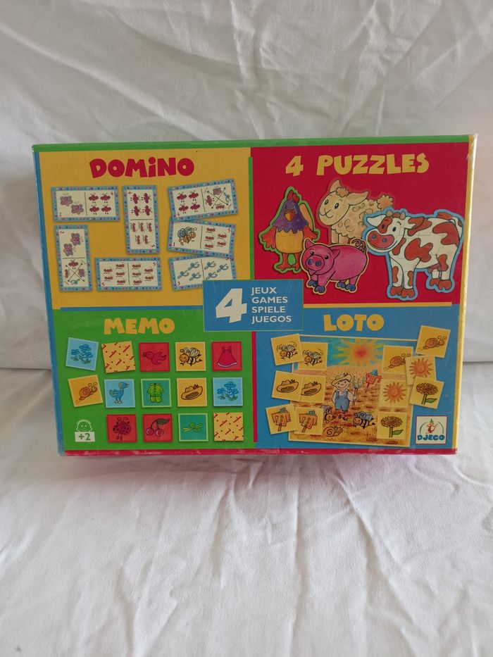 Coffret 4 jeux Djeco complet
