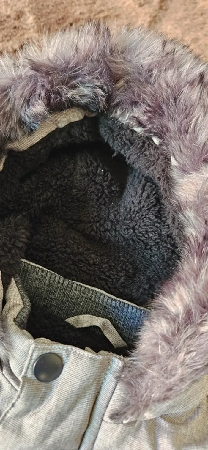 Manteau très chaud bébé garçon primark moltoné 3/6mois - photo numéro 3