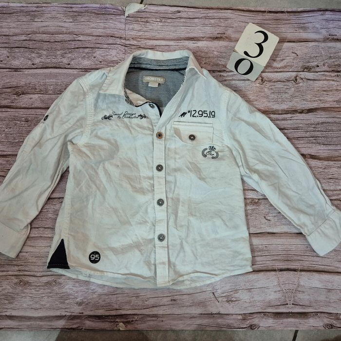Chemise blanche orchestra taille 3ans - photo numéro 3
