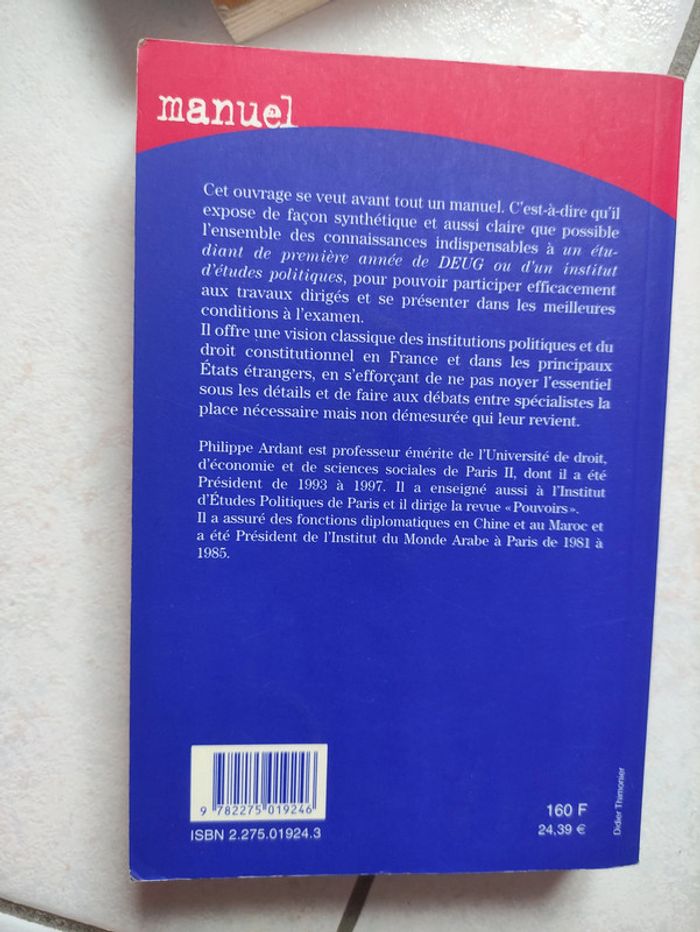 Livre Institutions politiques et droit constitutionnel - photo numéro 2