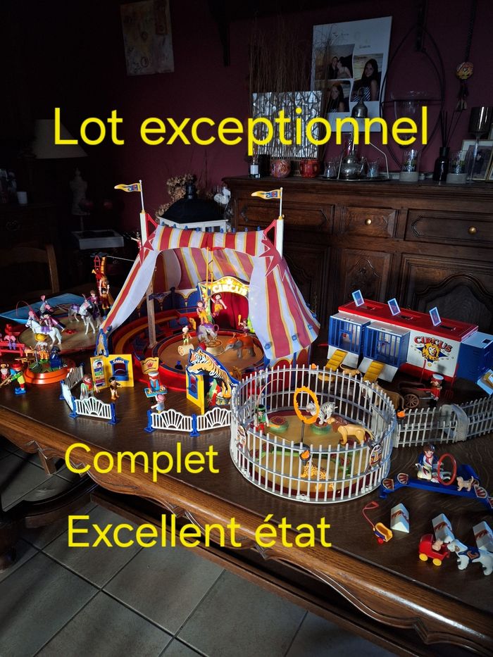 Pièce Détachée Playmobil Cirque : Cheval Blanc Réf 4230 - Occasion, Pour Collection Ou Remplacement