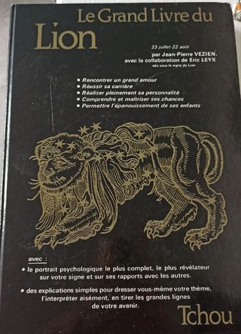 🦁 Livre sur l'astrologie le grand livre du Lion de Jean-Pierre Vezien 🦁