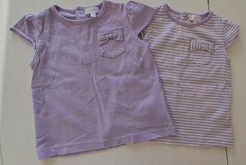 Lot de 2 tee-shirts manches courtes 18 mois