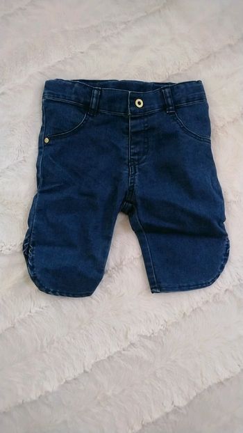 Pantacourt en jean bébé fille