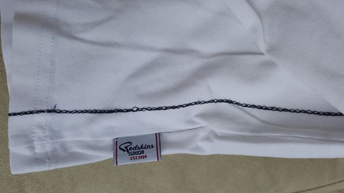 Tee-shirt Redskins blanc manches longues taille 12 ans - photo numéro 3