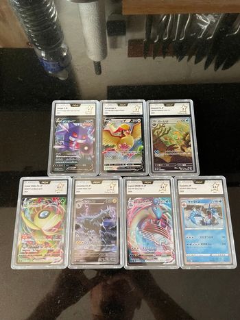 Pokémon lot de 7 cartes gradée PCA