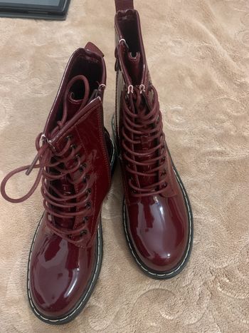 Bottines confortable bordeaux femme 🍭🍭