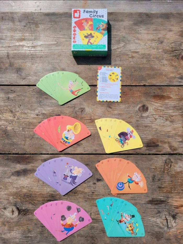 Jeu de cartes 7 familles, Janod 🎪 Family Circus 🦁 - photo numéro 5