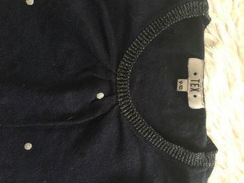 Pull  noir et strass