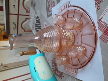 Carafe à goutte et ses verres