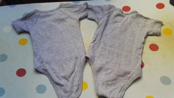 Lot 2 bodies gris 3mois