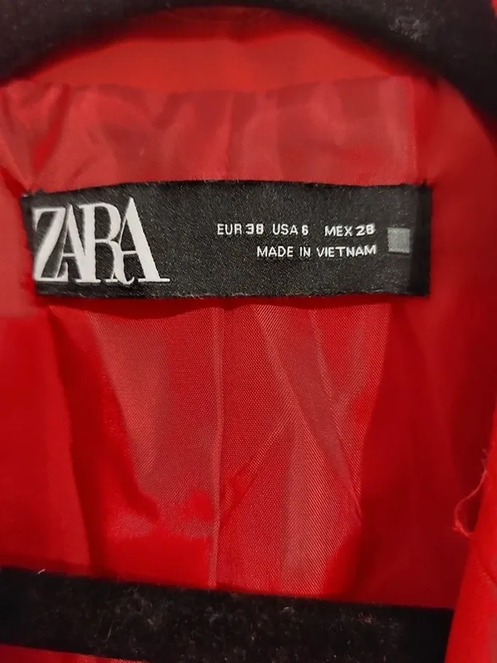 Blazer Zara – 38 – Rouge – État : Excellent - photo numéro 5