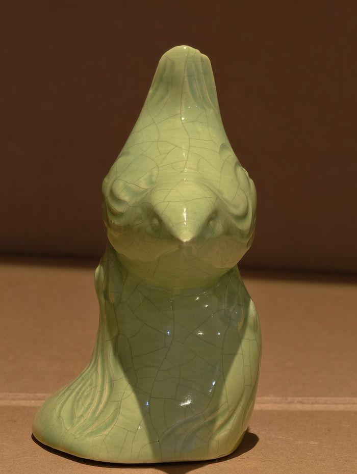 Oiseau vert Saint Jean l'Aigle émaux de Longwy - photo numéro 4