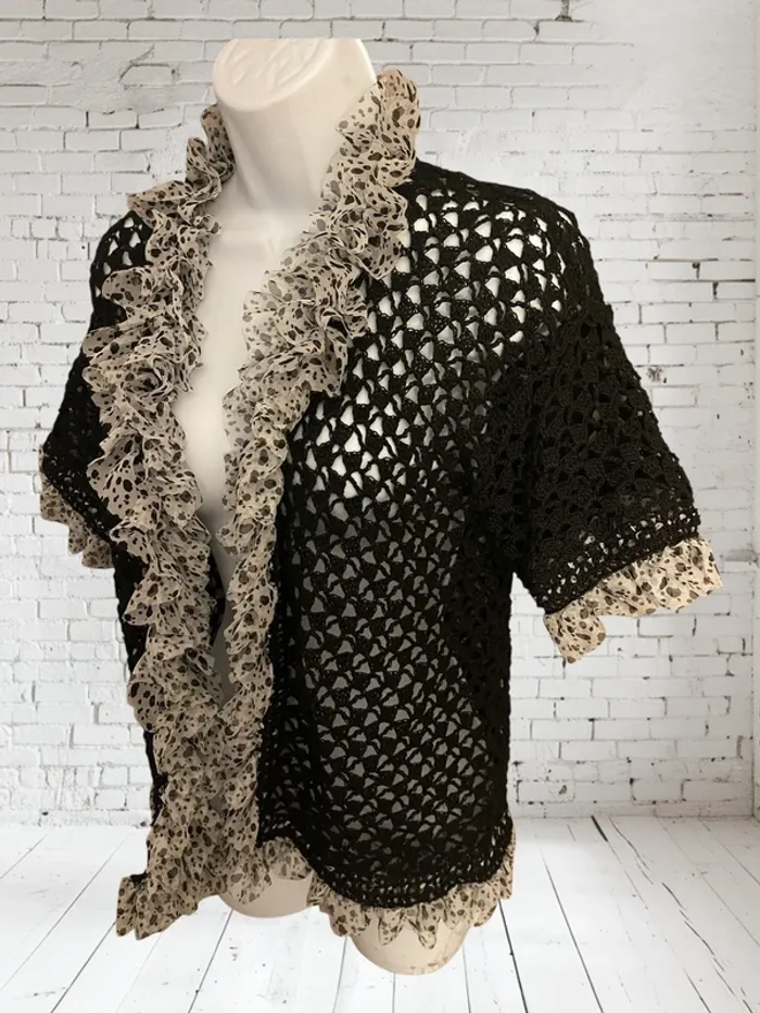 Blouse en maille noir - photo numéro 2
