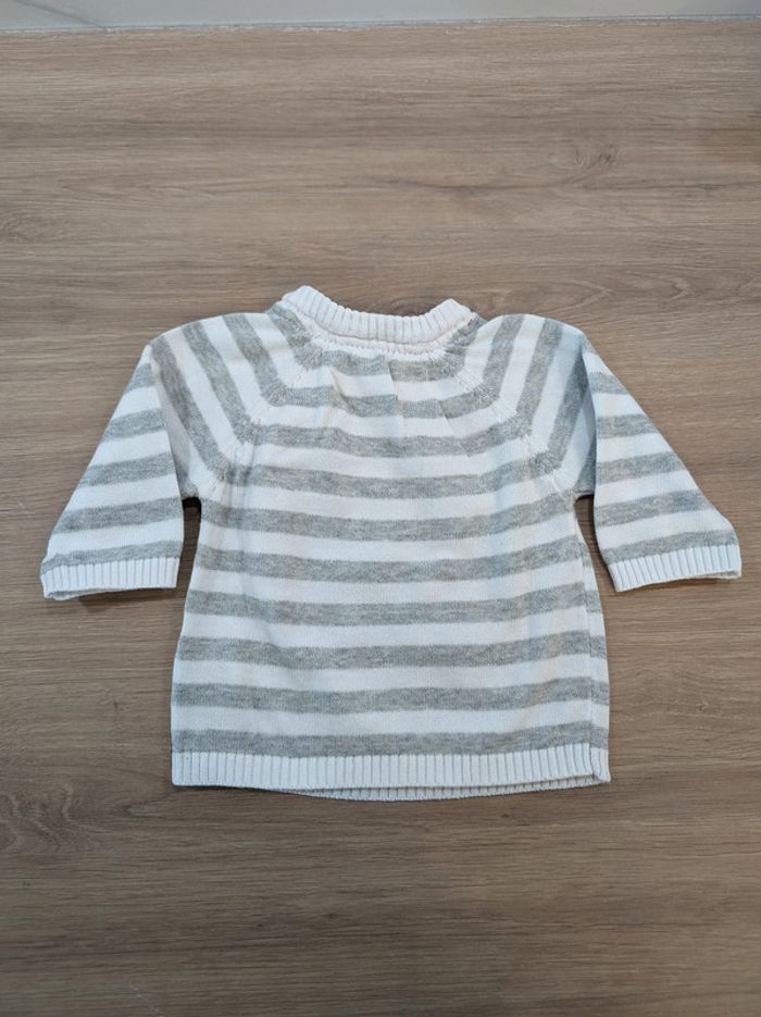 Pull rayé Gémo - Taille : 1 mois - photo numéro 3