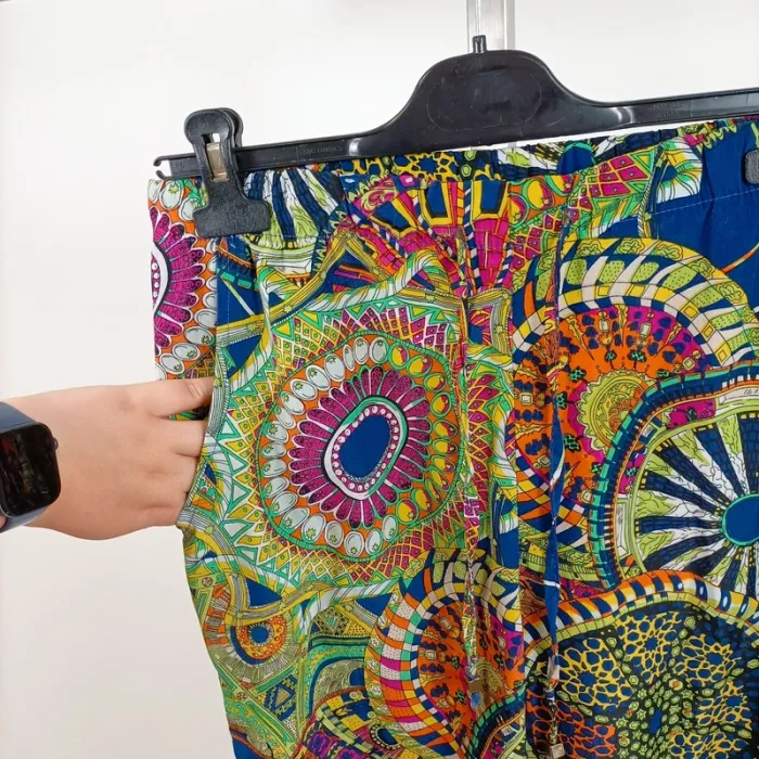 Pantalon fluide coloré imprimé mandala Daphnea Taille S A391 - photo numéro 7
