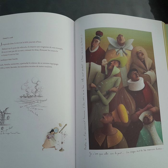 magnifique livre grand format Voyage au pays des mages - Les îlots de Piédestral - photo numéro 4